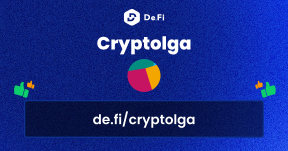 Cryptolga De.Fi SocialFi Profile